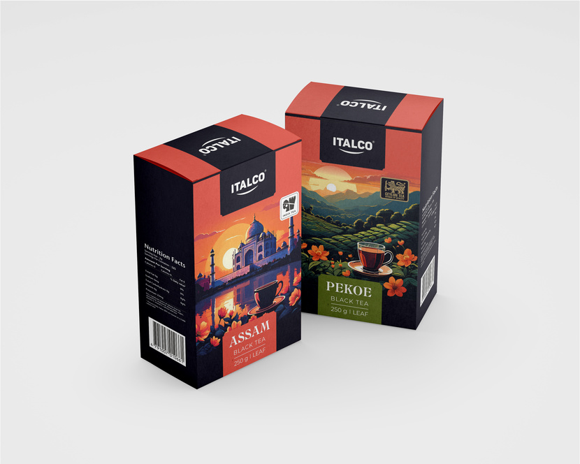 4 вариант - Разработку дизайна упаковки чая ITALCO (Цейлон, Индия)