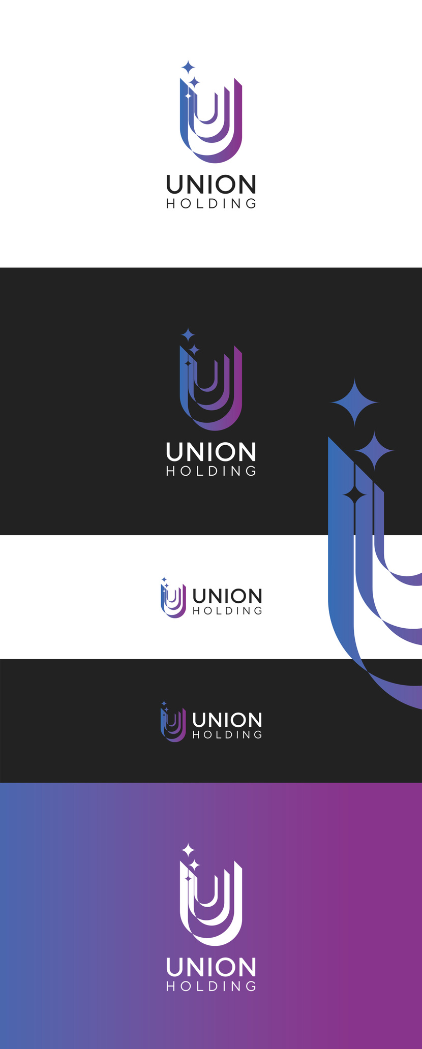 UUU Создание логотипа для холдинга Union holding