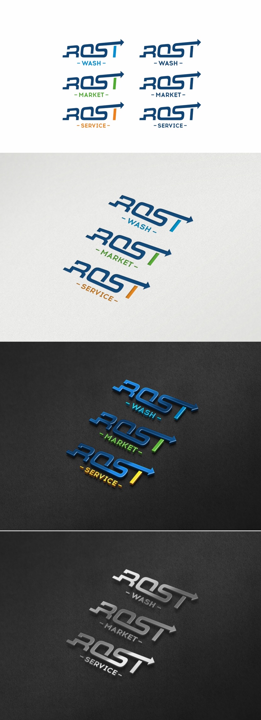 222 - Создание логотипа для холдинга Rost Group