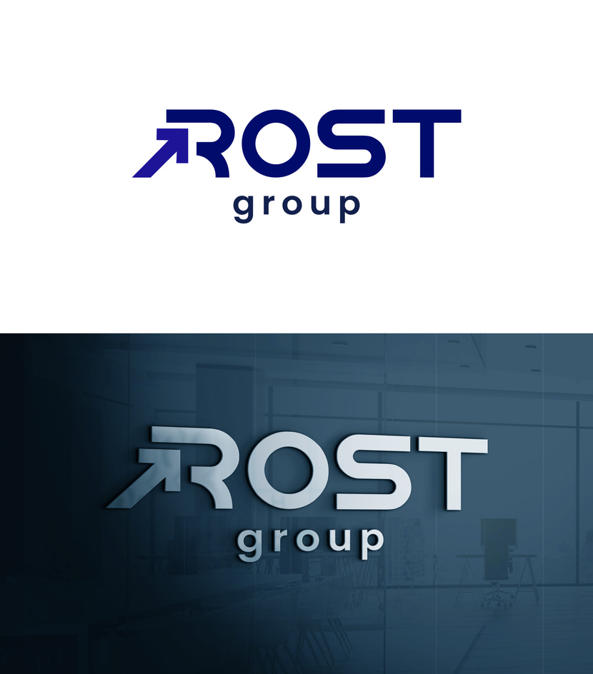 Создание логотипа для холдинга Rost Group  -  автор Ольга Баева