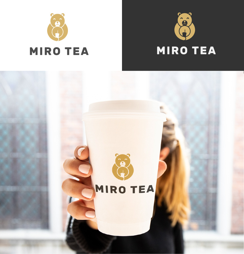 MIRO TEA Логотип для заведения по продажи напитков, йогуртов