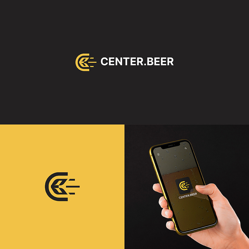 CENTER.BEER - дизайн логотипа CENTER.BEER