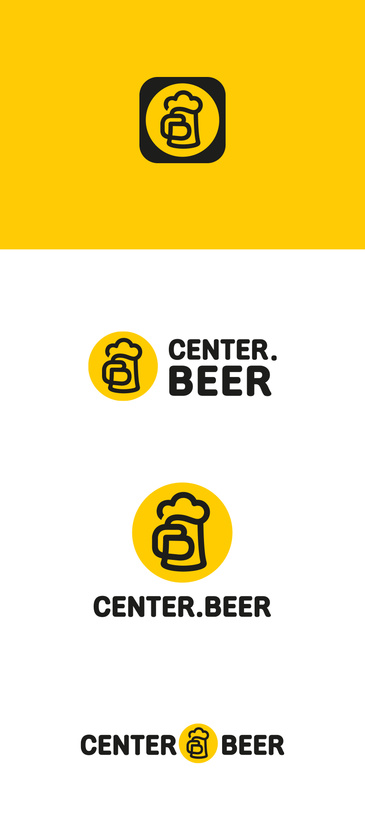 Пинта с пеной+ поварская шапка+ рука+C+B CENTER.BEER