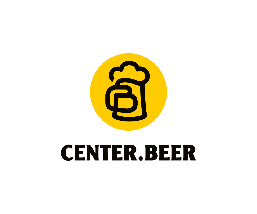 Пинта с пеной+ поварская шапка+ рука+C+B CENTER.BEER