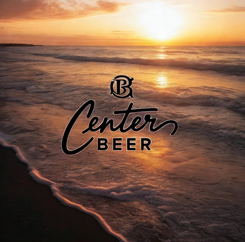 Вот как выглядит логотип с текстом на фоне) CENTER.BEER