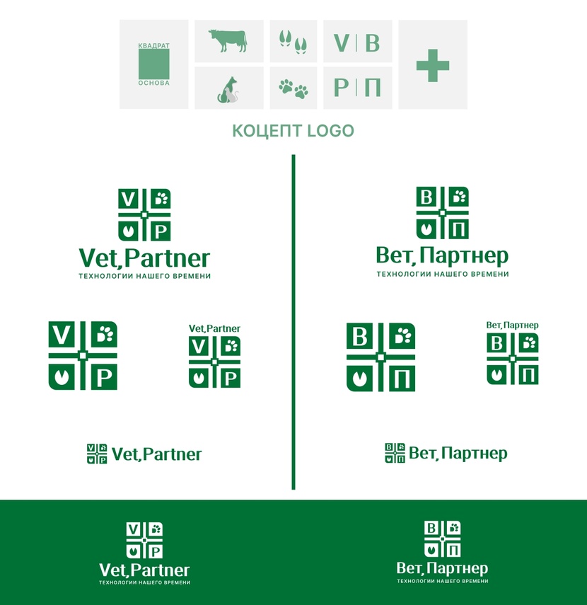 концепт№1 Разработка логотипа компании, занимающейся оборудованием для ветеринарии и животноводства