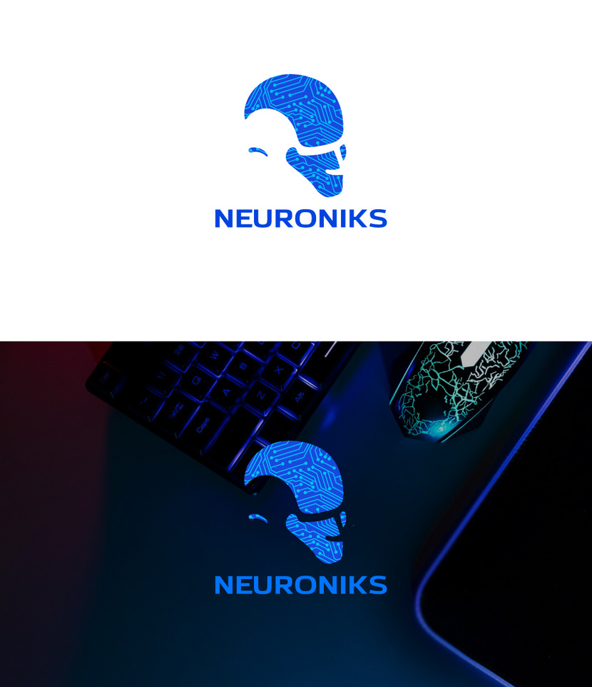 N1 - Разработать логотип для AI агентства Neuroniks