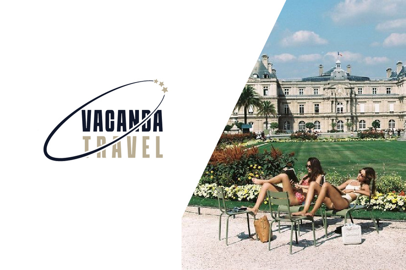 Vacanda Travel Логотип для туристического агентства