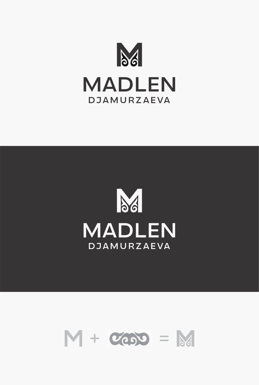Разработка логотипа для бренда MADLEN DJAMURZAEVA