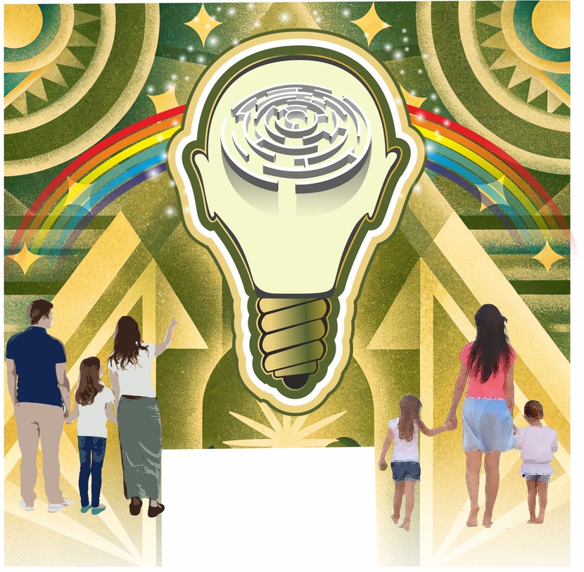 Новый вариант Мотивационный рисунок на лестничных пролетах