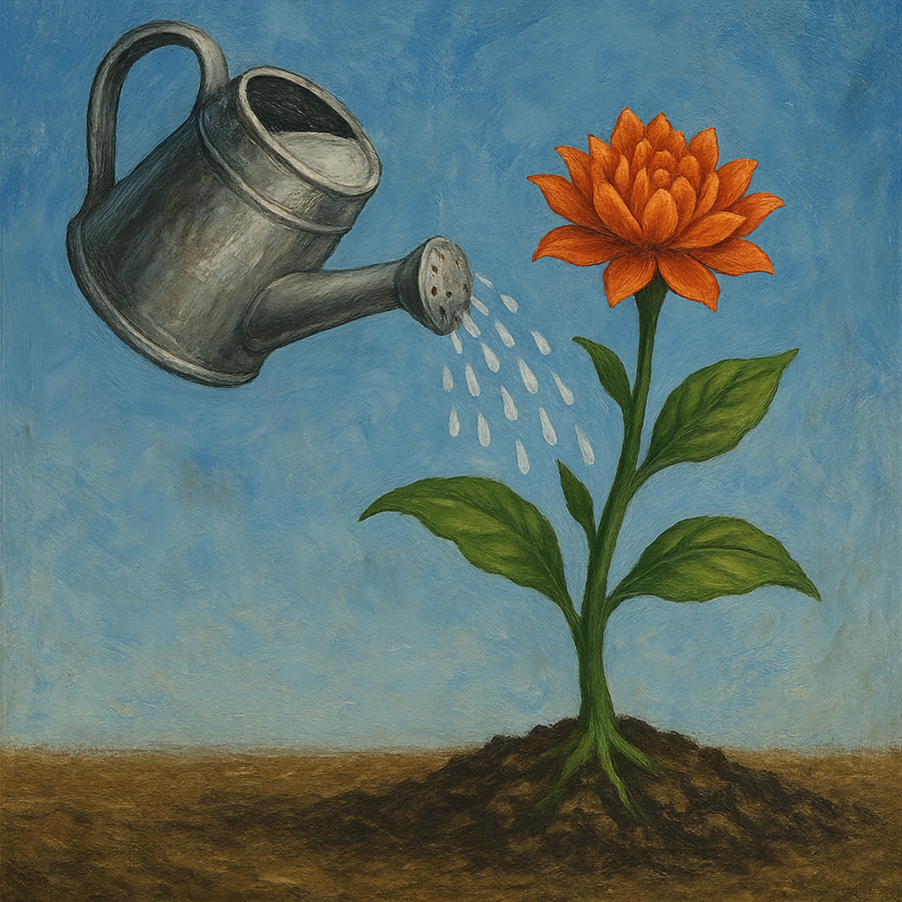 Просто, понятно и со вкусом. Мотивационный рисунок на лестничных пролетах