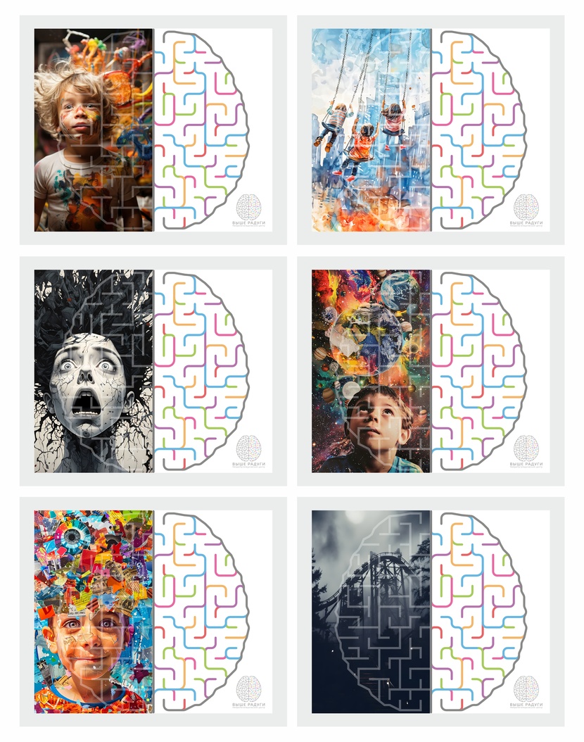 серия работ в одном стиле Мотивационный рисунок на лестничных пролетах