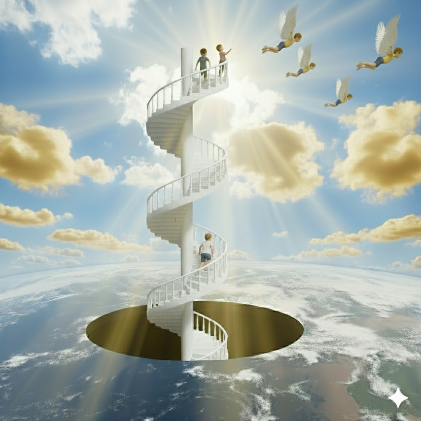 * Мотивационный рисунок на лестничных пролетах