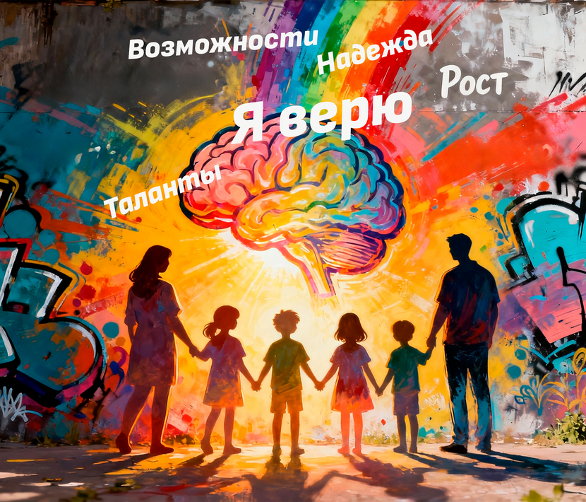 вариант граффити Мотивационный рисунок на лестничных пролетах