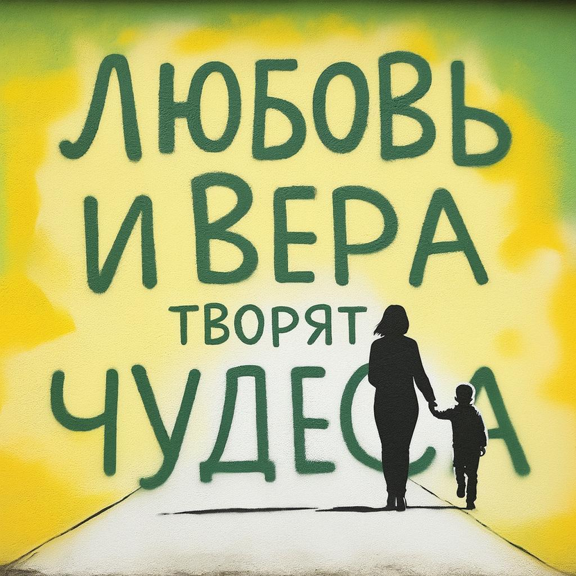 графити Мотивационный рисунок на лестничных пролетах