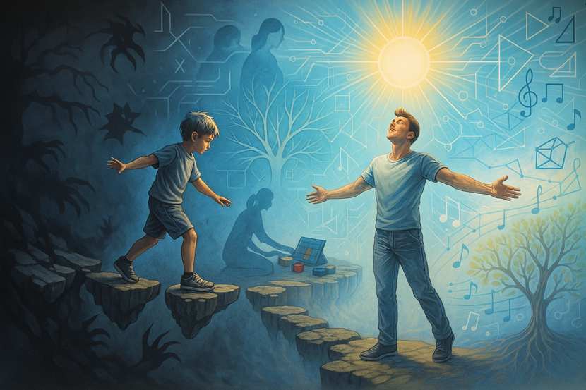 из тьмы и страха к полноценной жизни Мотивационный рисунок на лестничных пролетах