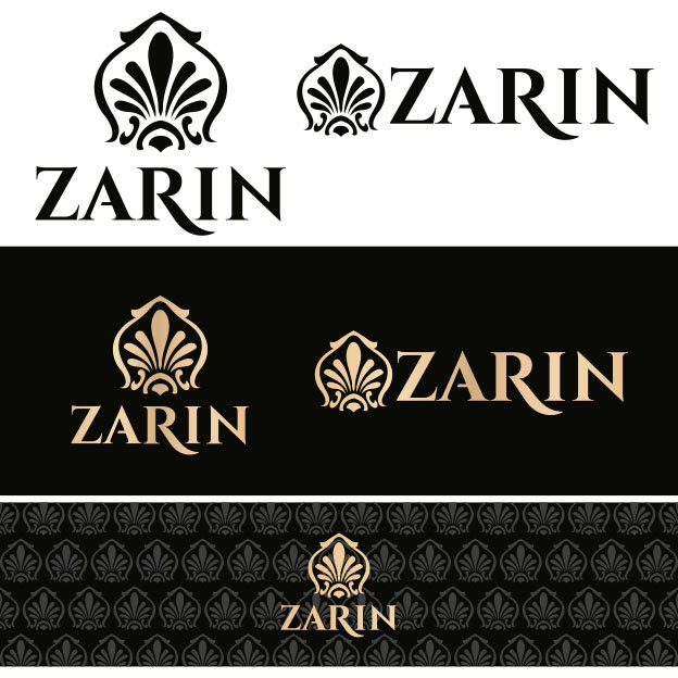 Знак в виде узора в стиле "дамаск". Разработка премиального логотипа для бренда восточного чая ZARIN