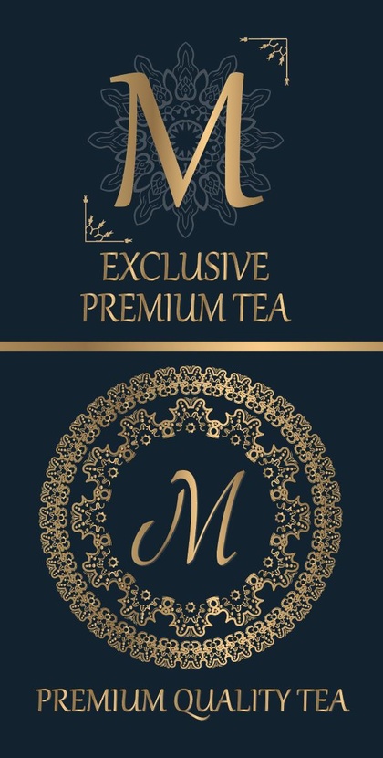 Простоя изящная красота, арабские мотивы Создание премиального логотипа для торговой марки MURAD (чай в подарочной упаковке)