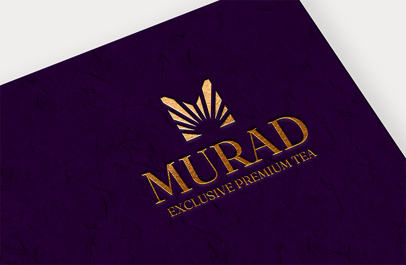 Создание премиального логотипа для торговой марки MURAD (чай в подарочной упаковке)