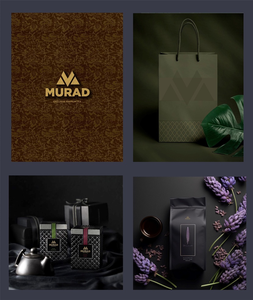 Создание премиального логотипа для торговой марки MURAD (чай в подарочной упаковке)  работа №1058360