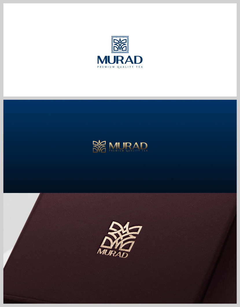 ver.3 Создание премиального логотипа для торговой марки MURAD (чай в подарочной упаковке)