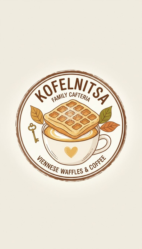 Логотип для семейного кафетерия "Кофельница" Создать логотип для семейного кафетерия