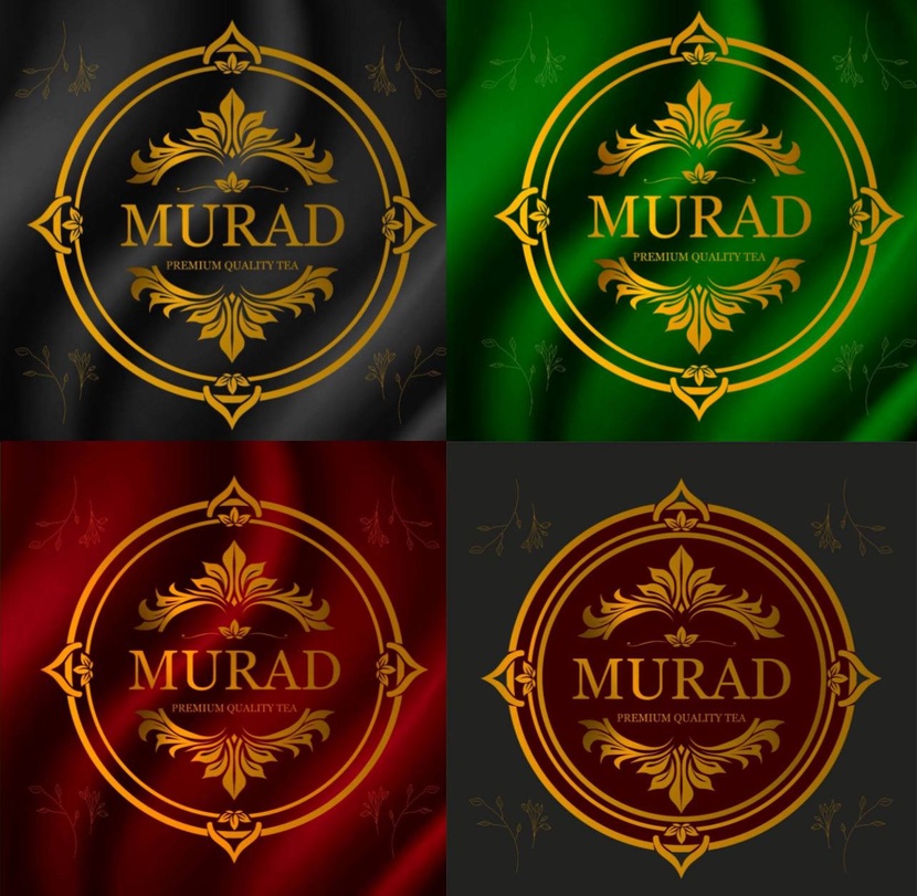 вариант Создание премиального логотипа для торговой марки MURAD (чай в подарочной упаковке)