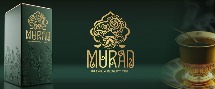 ... Создание премиального логотипа для торговой марки MURAD (чай в подарочной упаковке)