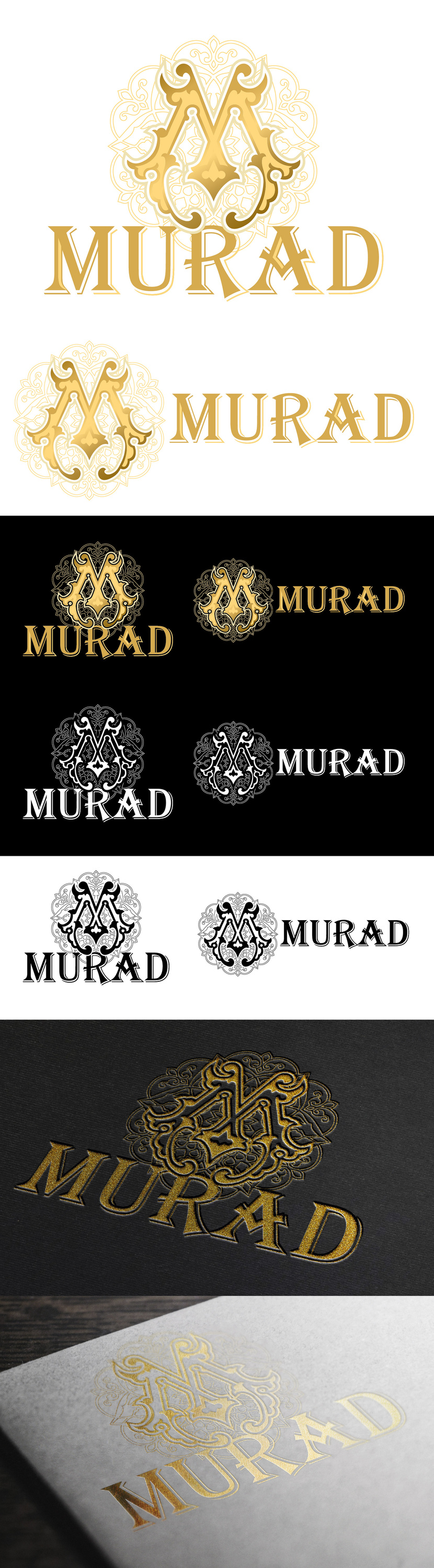 1 Создание премиального логотипа для торговой марки MURAD (чай в подарочной упаковке)