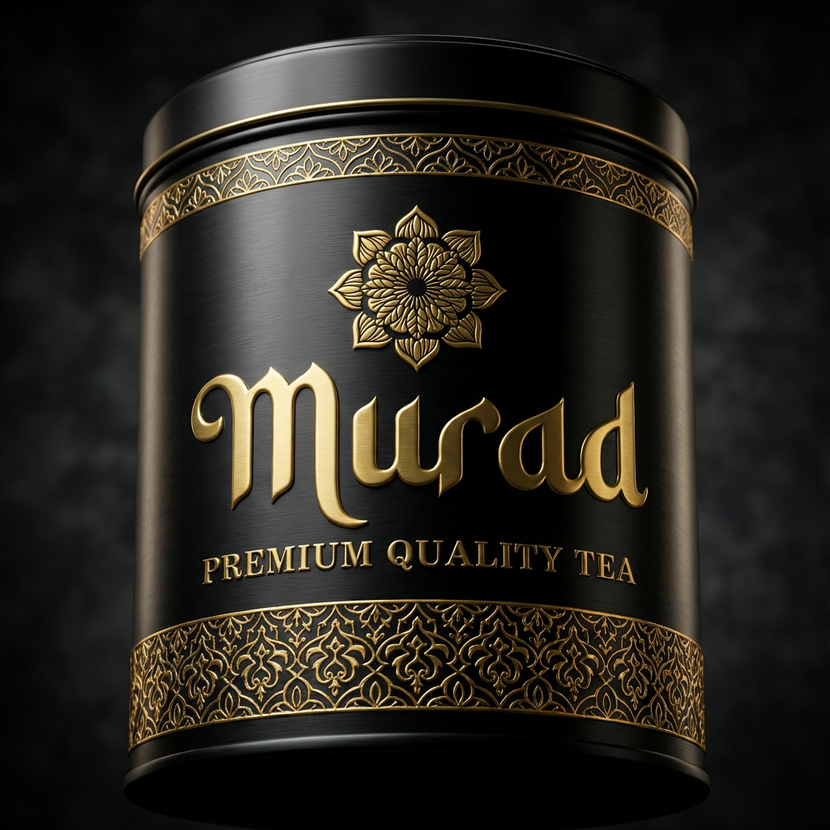 2 Создание премиального логотипа для торговой марки MURAD (чай в подарочной упаковке)