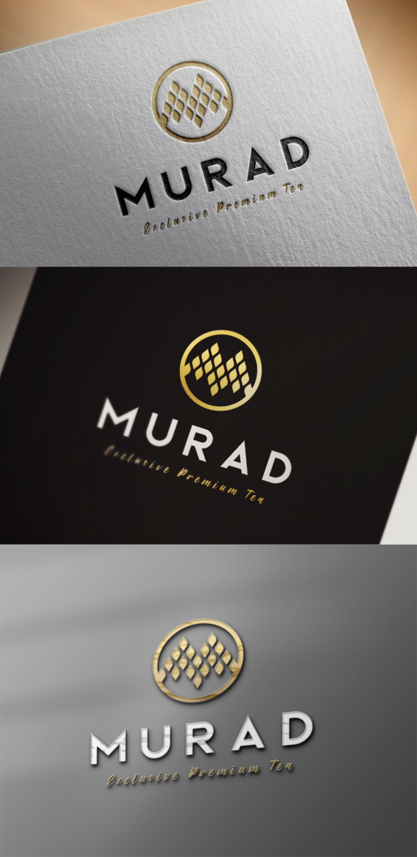   - Создание премиального логотипа для торговой марки MURAD (чай в подарочной упаковке)