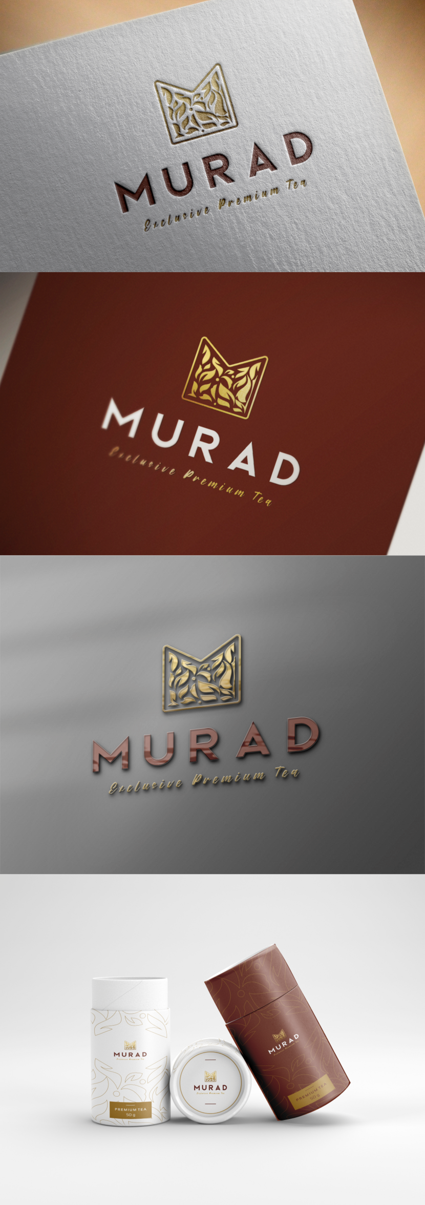   - Создание премиального логотипа для торговой марки MURAD (чай в подарочной упаковке)