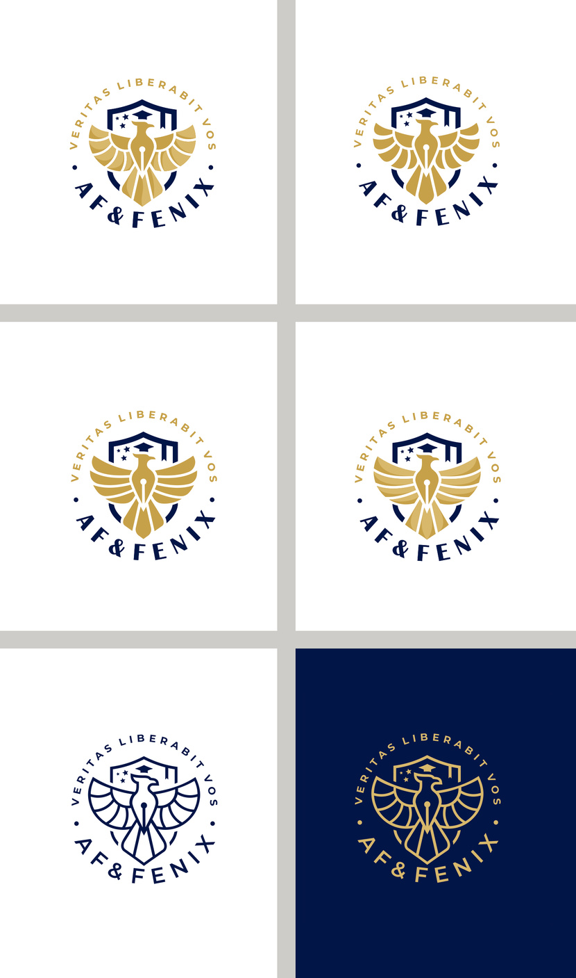 Добрый день! В соответствии с Вашими комментариями предлагаю несколько вариантов форм крыльев феникса (вариации с тенями и без них). Форма крыльев изменена, но не противоречит существующей стилистике логотипа. Также дополнительно предлагаю вариант в линейном исполнении Логотип для детского образовательного центра