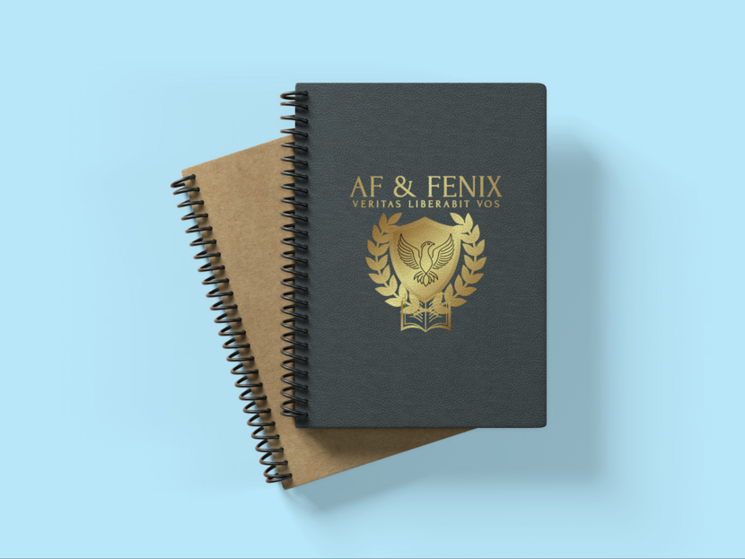 Логотип представляет собой композицию из феникса, лавровой ветки и книги - символы возрождения, победы и знания. Логотип выглядит одновременно строго и впечатляюще.  Смотря на этот логотип, приходит на ум девиз: Мы растём, побеждаем и учимся! Логотип для детского образовательного центра