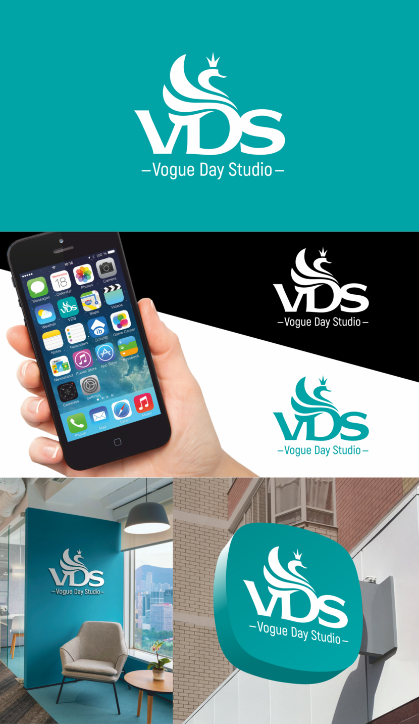 Стилизованное изображение царевны-Лебедь, органично вписанный в аббревиатуру VDS. Лебедь, как олицетворение красоты, элегантности, чистоты и нежности. Корона символизирует индивидуальность и элитарность. Vogue Day Studio