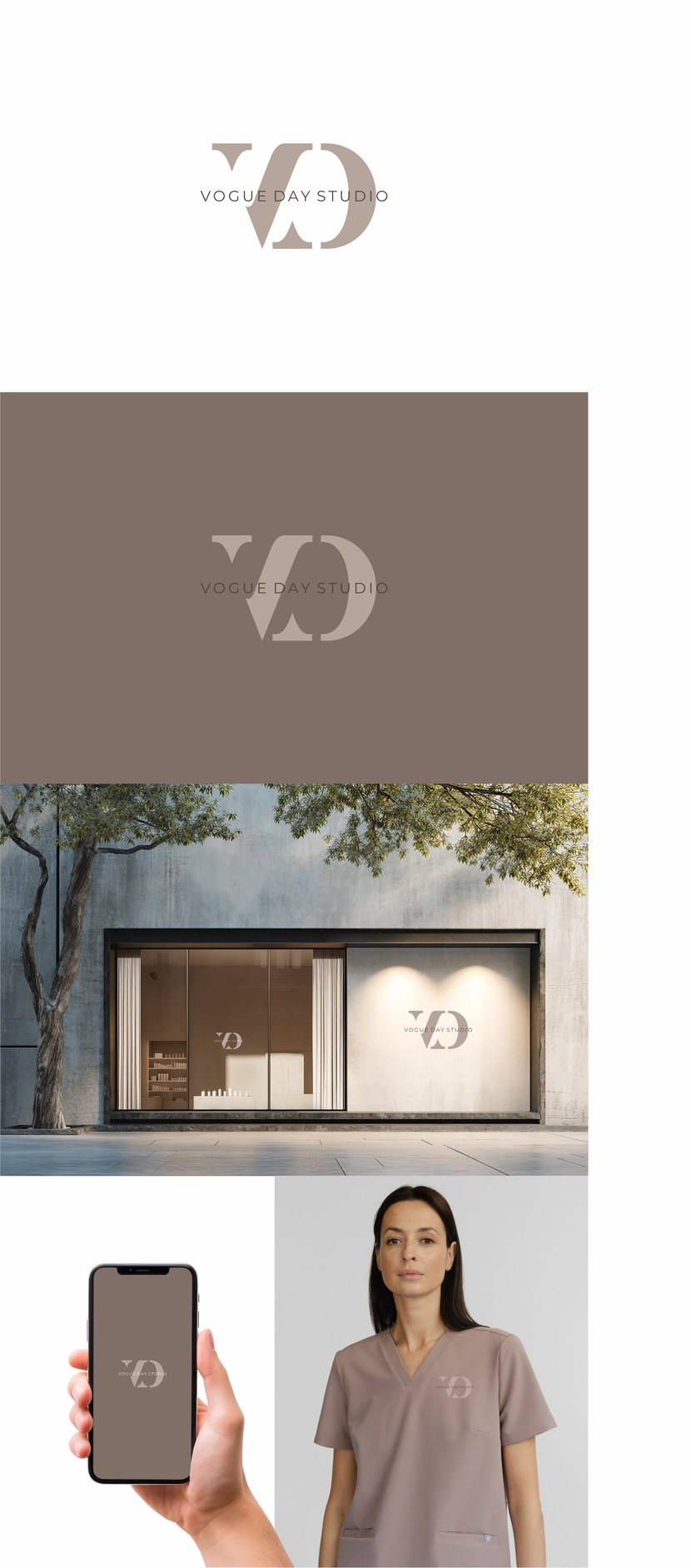 Эскиз логотипа. - Vogue Day Studio