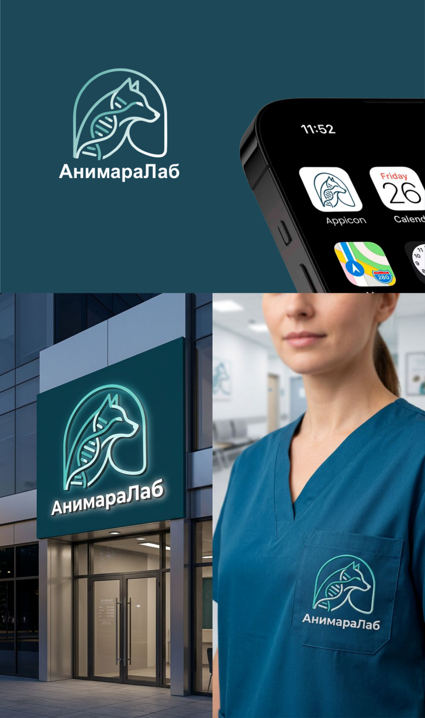 Вариант в минималистичном стиле, адаптивный от маленьких иконок до крупных носителей - «АнимараЛаб» — профессиональная доводка логотипа по существующему эскизу