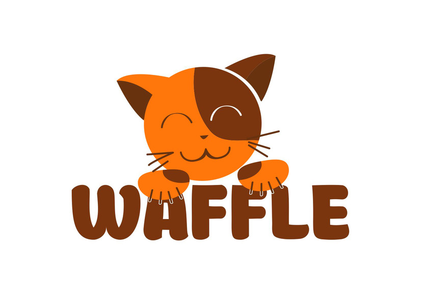 лого - Разработка логотипа для сети киосков формата стрит-фуд "Waffle", основа меню - вафли.