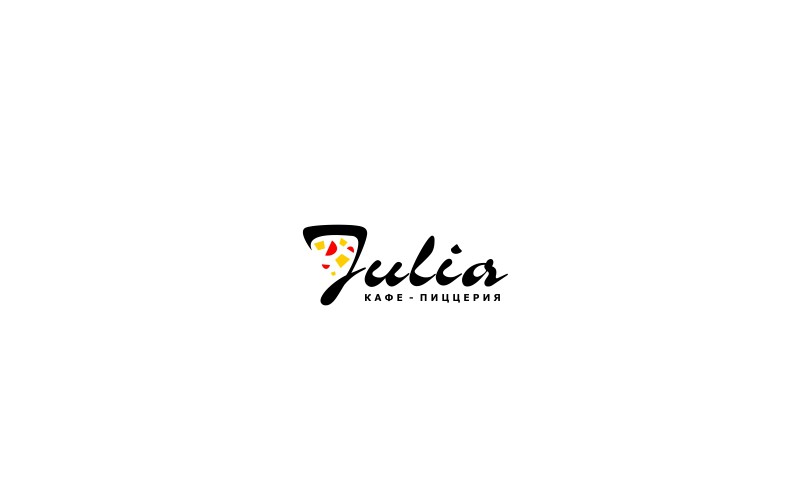 Логотип - Логотип, фирменный стиль кафе-пиццерии "JULIA"