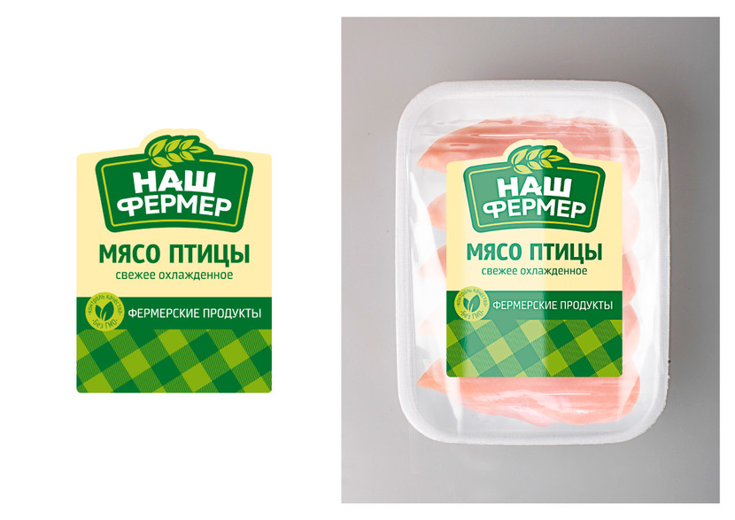 Этикетка для ТМ "Наш Фермер" - Разработка этикетки для фермерской продукции