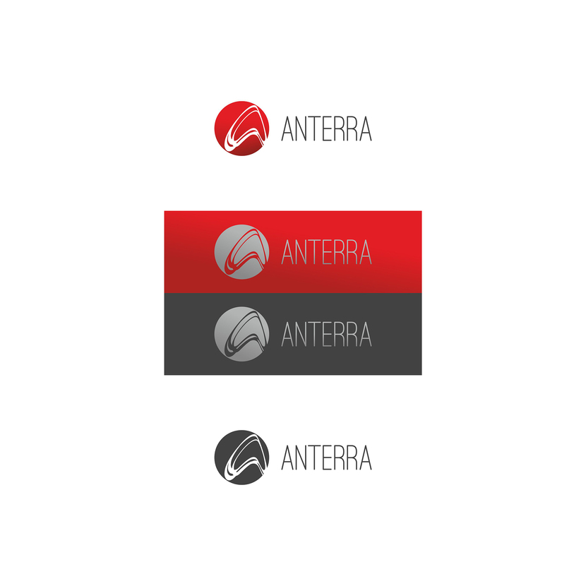 Первый вариант логотипа. Цвет можно изменить. - Разработка логотипа управляющей компании "Антерра"