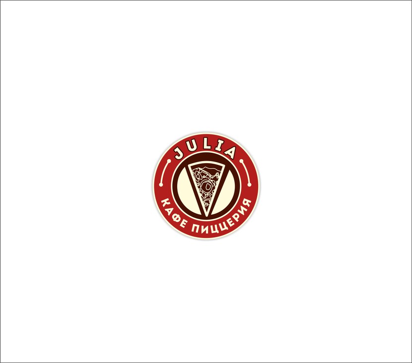 4 - Логотип, фирменный стиль кафе-пиццерии "JULIA"