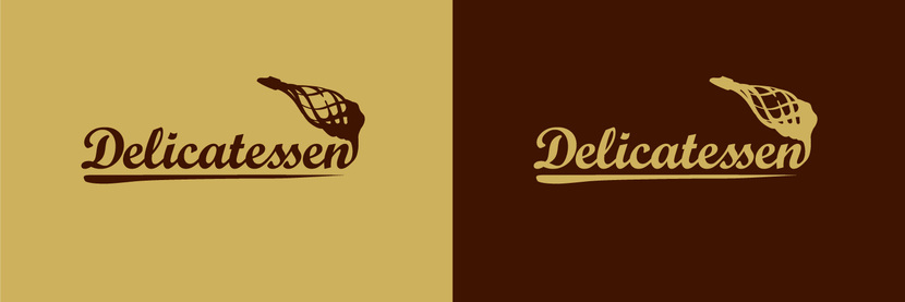 Цветовое решение можно изменить, если потребуется. - Разработка логотипа для новой линейки продуктов "Delicatessen" для размещения на упаковке