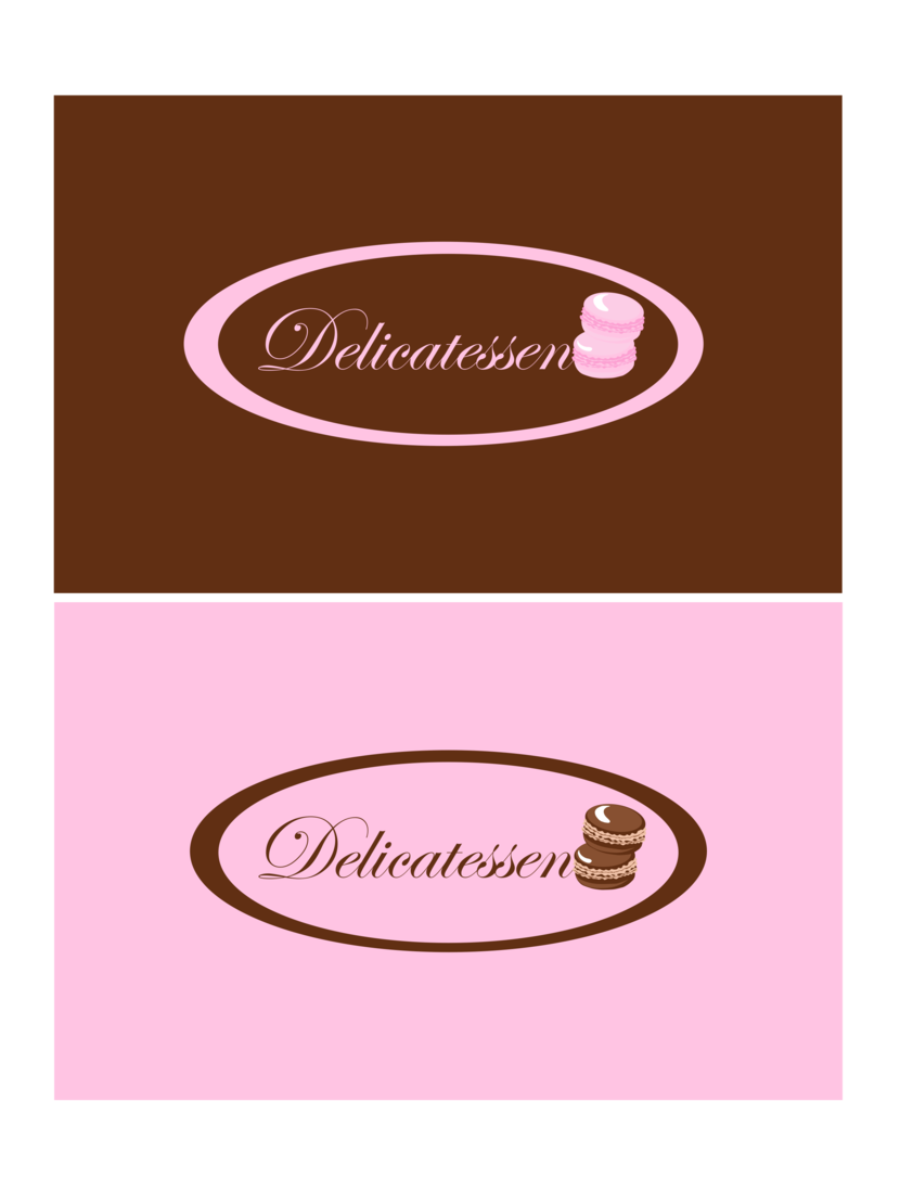 Чуть поправлен десерт - Разработка логотипа для новой линейки продуктов "Delicatessen" для размещения на упаковке