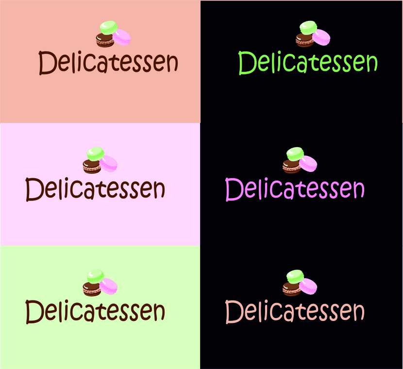 Разработка логотипа для новой линейки продуктов "Delicatessen" для размещения на упаковке  -  автор Ксения Никонова
