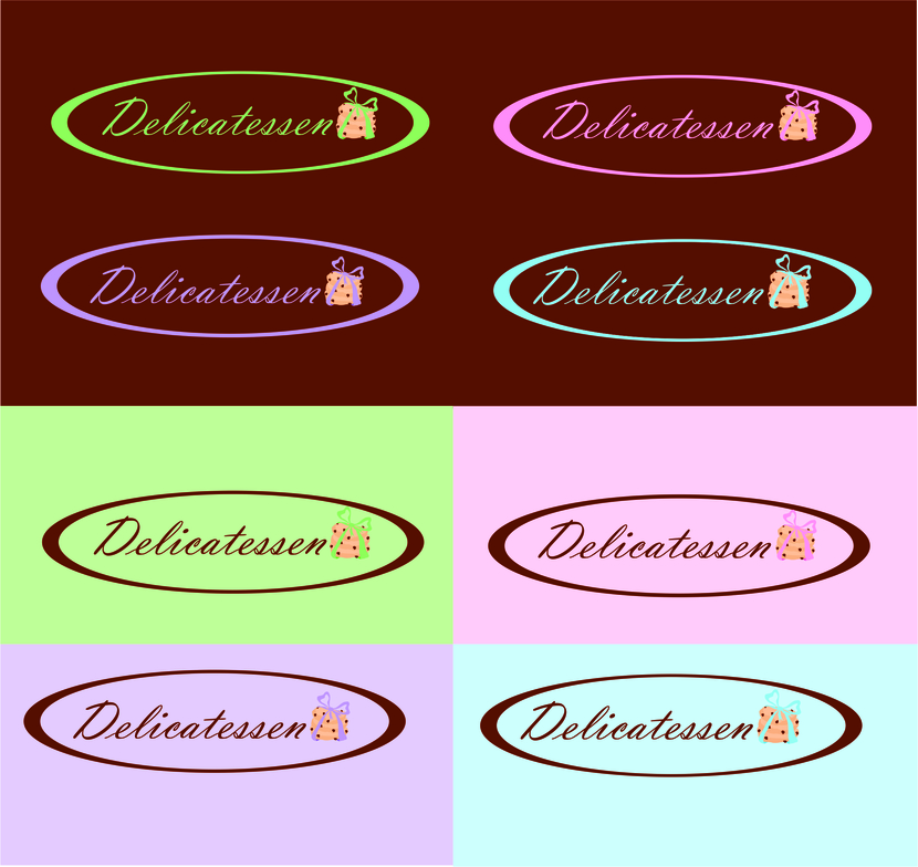 Вариант с печеньем - Разработка логотипа для новой линейки продуктов "Delicatessen" для размещения на упаковке