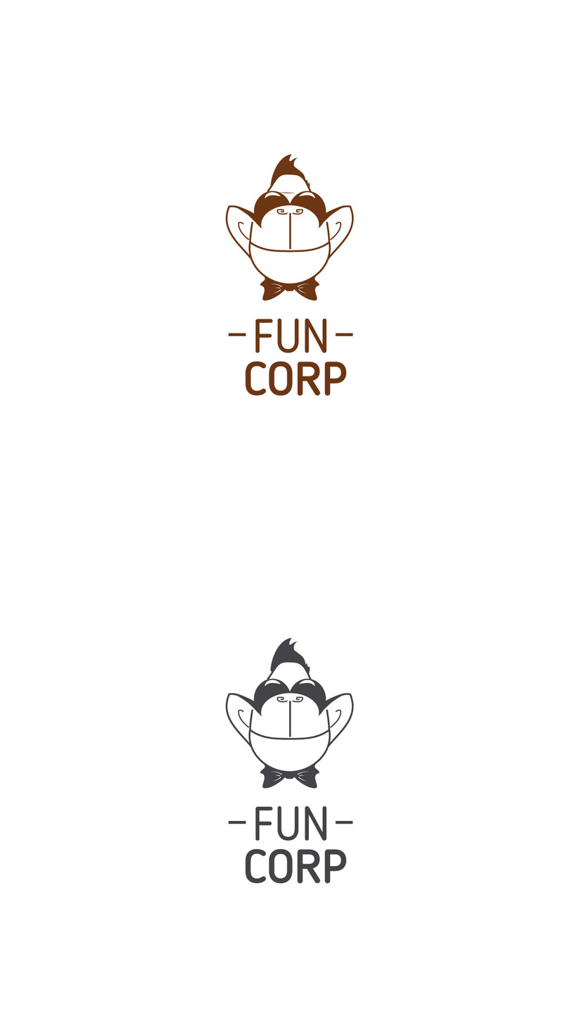 ум, самоирония, бизнес, амбициозность, авантюризм - в шаржевом стиле - Логотип компании FunCorp