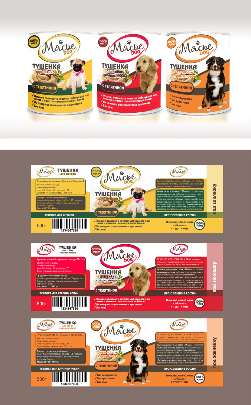 мясье - Консервы для собак (а именно тушенка для собак, так как в составе только мясо и субпродукты)