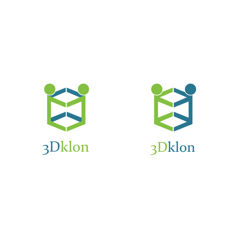 Разработка логотипа для студии "3Dklon"  -  автор Федор Ващилов