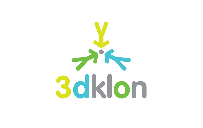 абстрактные люди - Разработка логотипа для студии "3Dklon"
